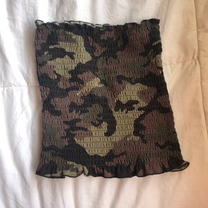 Camo rue 21 tube top